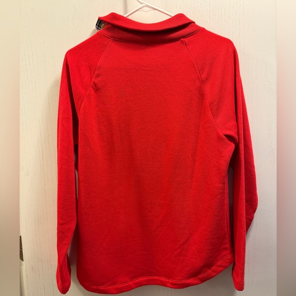 J. Crew Factory Tartan Button Neck Pullover Sweatshirt. Red Size M - Picture 7 of 11